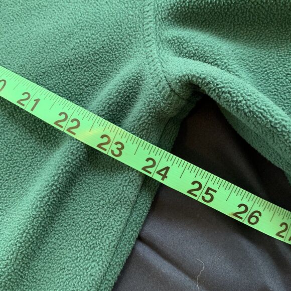 Old Navy Performance Fleece Pullover Quarter Zip Teal Black Logo XL Gorpcore - Picture 8 of 9